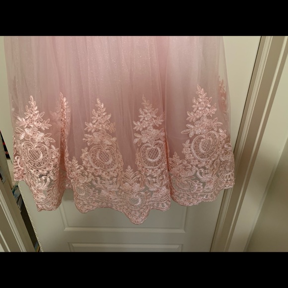 Chi Chi London Pink Lace Dress - Picture 3 of 6